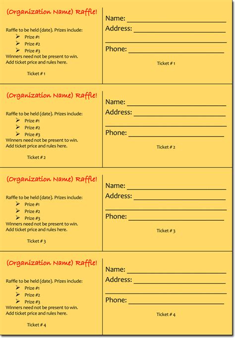 Editable Ticket Template Free Template Collections