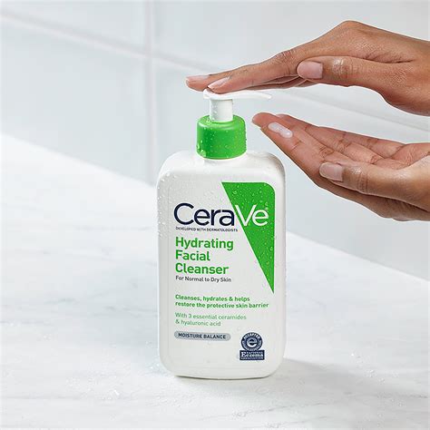 Cerave Hydrating Facial Cleanser Face Wash For Normal To Dry Skin 12