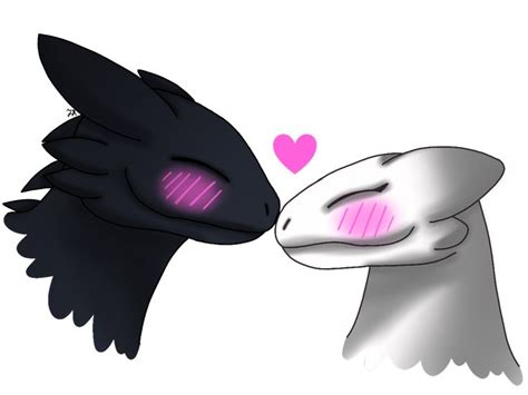 Httyd 3 Toothless X Light Fury By