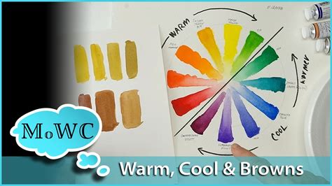 Warm Vs Cool Colors And Mixing Browns In Watercolor Painting