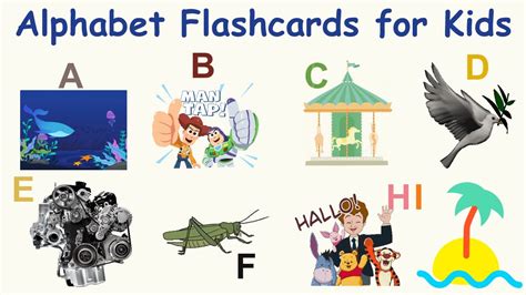 A For Aquarium B For Buzz N Woody Abc Song Alphabet Flashcards