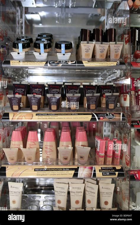 Rimmel Cosmetics Counter In A Store Stock Photo Alamy