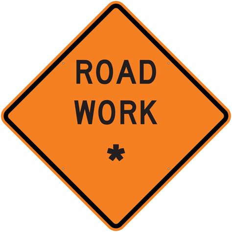 Road Work Roll Up Sign Mutcd W201 Us Signs And Safety