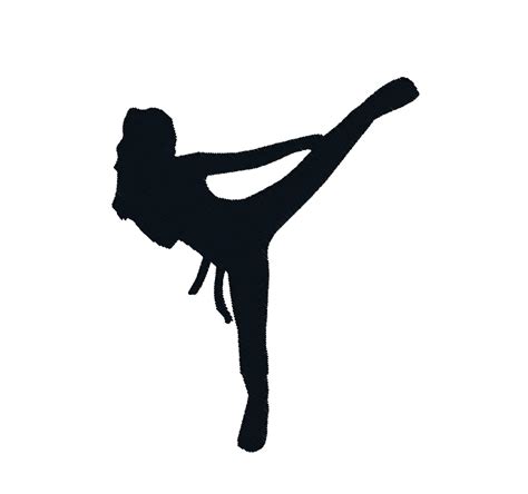 Kickboxing Silhouette