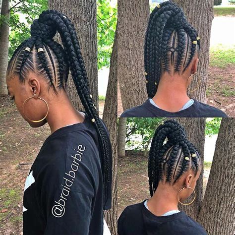 20 Braids Into A Ponytail With Weave Fashionblog