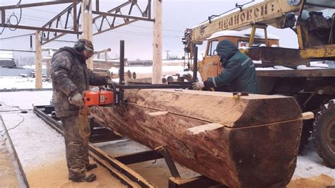 Incredible Woodworking Cutting Biggest Wood Slabs Log Diameter 800 Mm