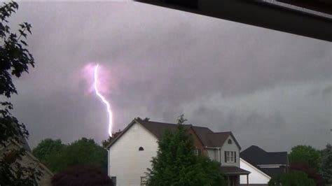 Violent Thunderstorms Close Lightning June 14 2015 Youtube