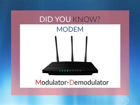 Modem Modulator Demodulator Servercake