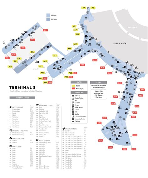 Pearson Airport Terminal 3 Arrivals Map Zip Code Map