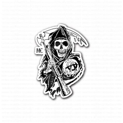 Sons Of Anarchy Reaper Sticker Sons Of Anarchy Sons Of Anarchy