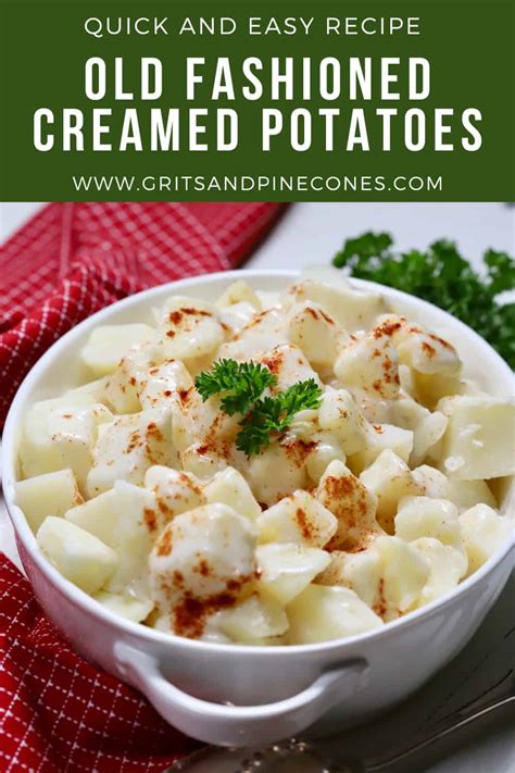 Easy Old Fashioned Creamed Potatoes Gritsandpinecones Com