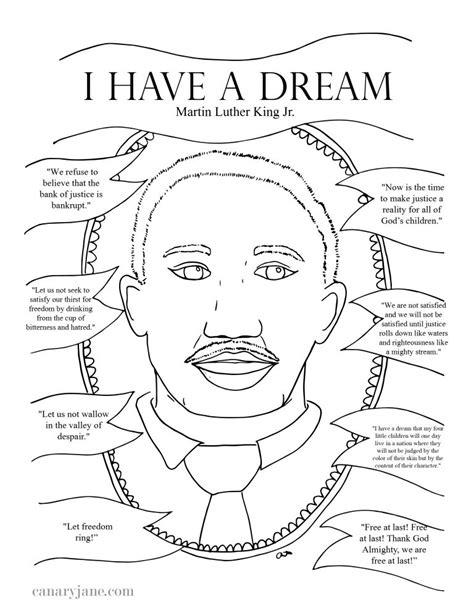 Martin Luther King Free Printable Worksheets
