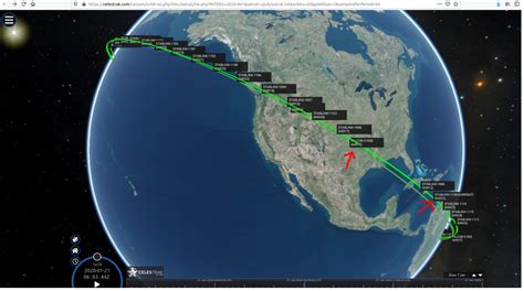 Starlink Satellite Orbit Map