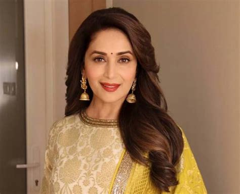Take Inspiration From Madhuri Dixit Stunning Looks In Gold Colour Outfit In Hindi Take