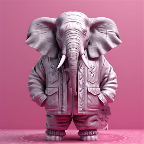 Premium Ai Image Elephant In Suit