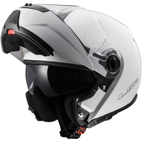 Ls2 Strobe Ff325 Solid White Ls2 503251002 Modular Helmets Motostorm