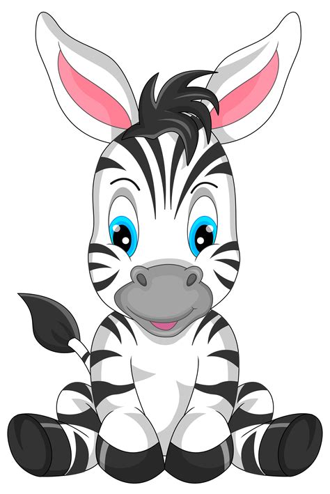 Cute Zebra Cartoon Png Clipart Image Artofit