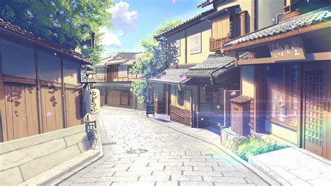 Japanese Anime Town Landscape Wallpapers Wallpaper Cave