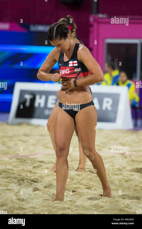 Women S Beach Volleyball Day Commonwealth Games Stock Photo Alamy