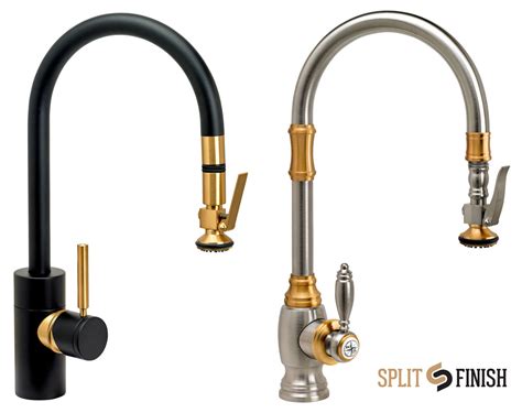 Shop indoor & outdoor lighting styles! Split Finishes - Waterstone Luxury Kitchen Faucets