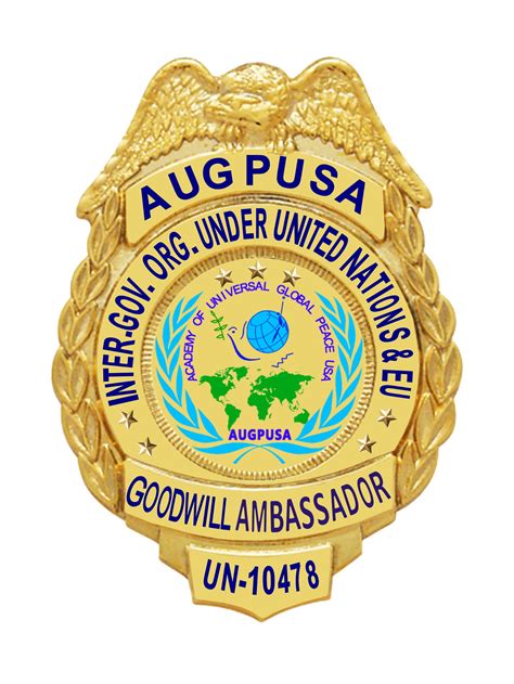 Goodwill Ambassadors Academy Of Universal Global Peace Usa And Augp