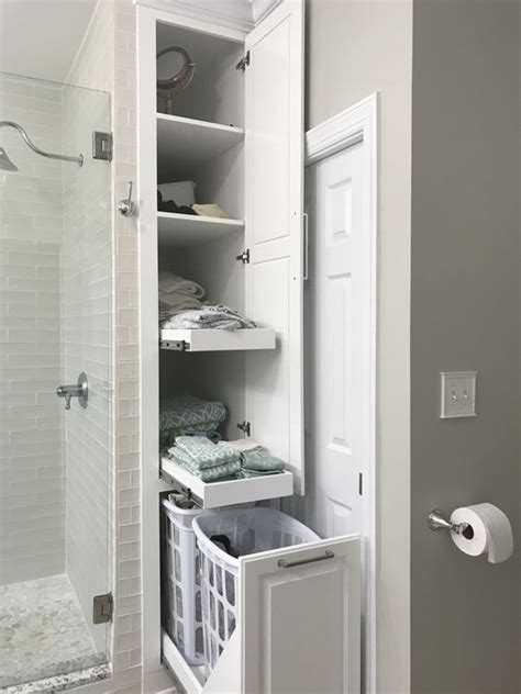 Built In Bathroom Linen Cabinet Ideas Creative Ways To Incorporate