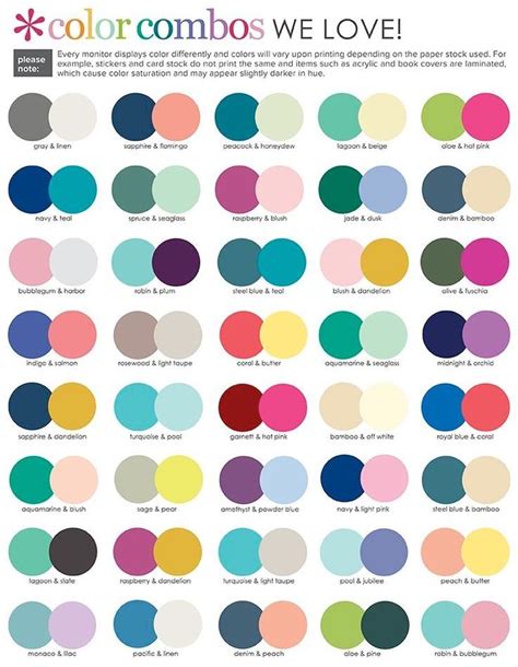 Combinación Paletas De Colores Mezcla De Colores Inspiración De Color