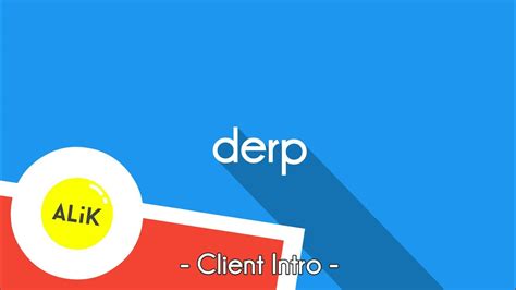 Derp Free Intro 1080p Hd Youtube