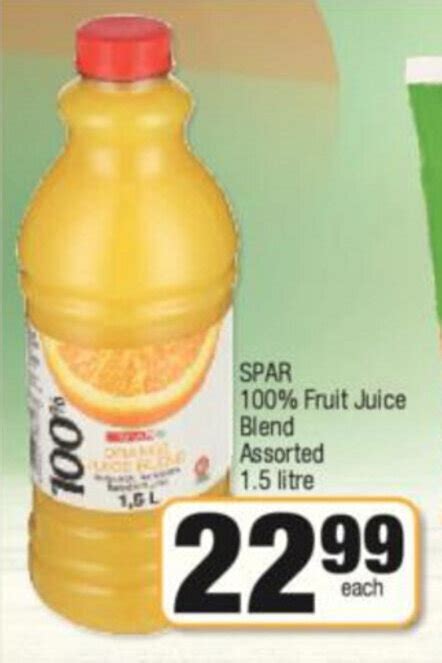 Spar 100 Fruit Juice Blend Assorted 15 Litre Offer At Spar