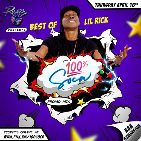 Best Of Lil Rick 100 Soca Promo Mix For Promo Use Only Dj Rusty G