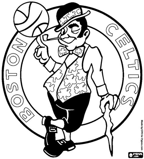 Check out this fantastic collection of celtics logo wallpapers, with 48 celtics logo background images for your desktop, phone or tablet. Boston Celtics Coloring Pages at GetColorings.com | Free ...
