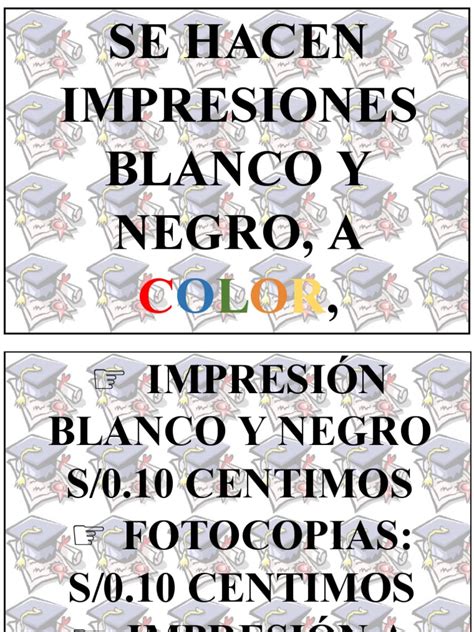 選択した画像 Se Sacan Copias E Impresiones A Color Y Blanco Y Negro 304393 Se