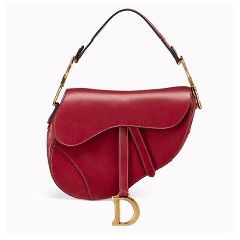 Dior Saddle Bag In Red Leather Dior Saddle Bag Saddle Bags Scarlet Best Designer Bags