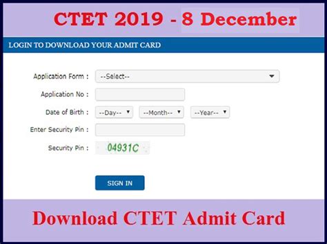 The central board of secondary education (cbse) released the admit card or hall ticket for the central teacher eligibility test (ctet) at its official website, ctet.nic.in. CTET Admit Card 2019 Released by CBSE, Download CTET 2019 ...