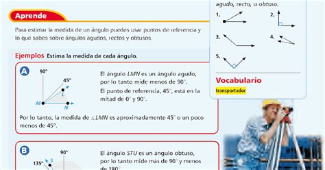 Medir Y Trazar Angulos Ejemplos Resueltos De Matematica 6sexto AÑo Pdf
