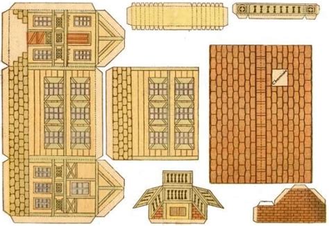 Papermau Architecture Paper Models Vintage Paper Paper House Template