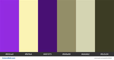 Minimalist Purple And Brown Color Palette