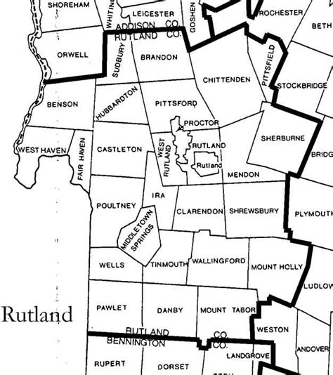 Rutland County Vermont Maps