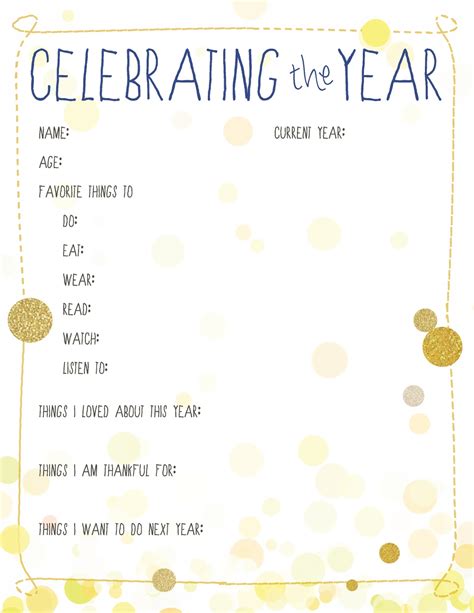 New Year Free Printables Printable Word Searches