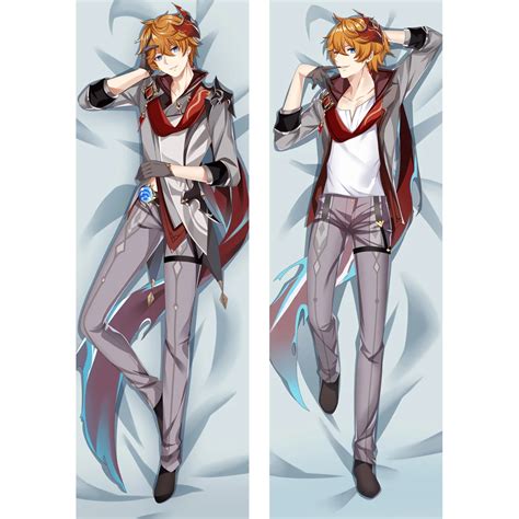 Anime Tartaglia Pillowcase Cool Male Genshin Impact Costume Otaku