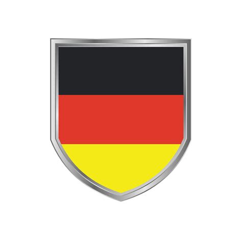 Bandera De Alemania Con Marco De Escudo De Metal Vector En Vecteezy