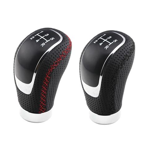 Buy 5 Speed Manual Car Gear Shift Knob Stick Shifter Lever Stitching