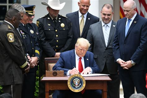Trump Signs Executive Order On Police Reform