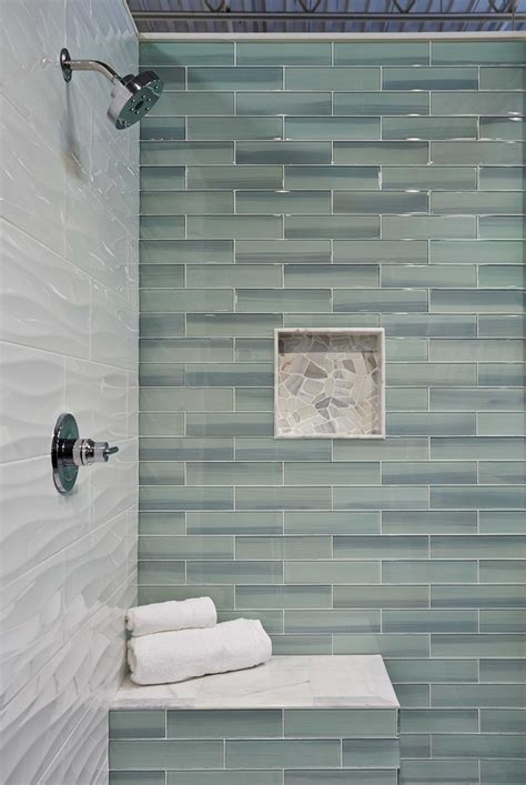 Bathroom Shower Wall Tile New Haven Glass Subway Tile Product 615522