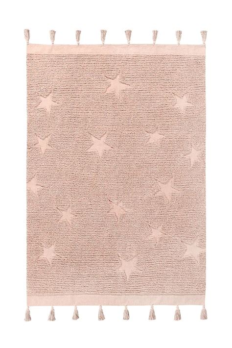 Lorena Canals Waschbarer Teppich HIPPY STARS Vintage Nude 120x175cm