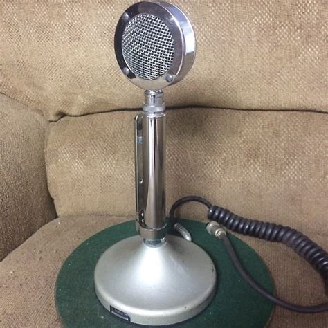 Vintage Astatic D 104 Lollipop Microphone 1950s Chrome Reverb