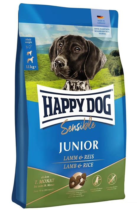 10kg Supreme Sensible Junior Lam And Ris Happy Dog VÅpenloftet As