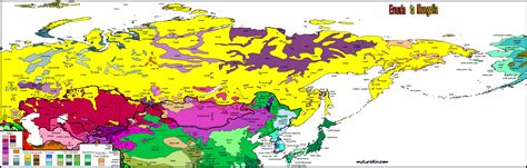 Russia Carte Linguistique Linguistic Map