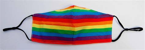 Adult Face Mask Covering Rainbow Reusable Reversible Etsy