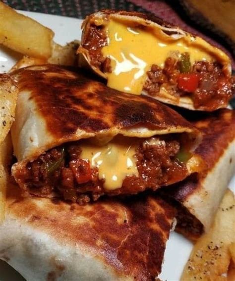Sloppy Joe Grilled Burritos ~ Tourmov Recipes